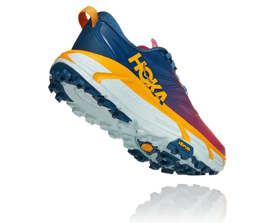 Hoka One One Spor Ayakkabı Kadın Mavi - Mafate Speed 3 - TY5964783